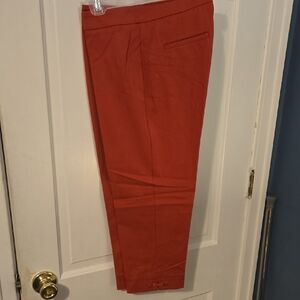 Talbots Women's Capris in Dark Salmon Red